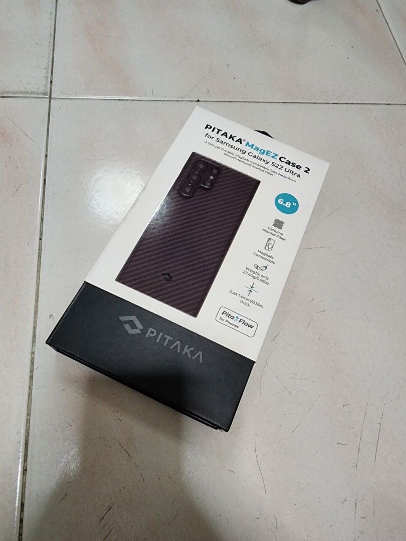 S22 Ultra Pitaka Carbon Fiber Case, Mobile Phones & Gadgets, Mobile & Gadget Accessories, Cases