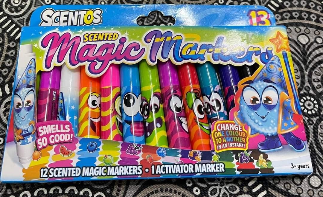 Scentos Colored Markers for Kids Ages 4-8 - Teacher Supplies & Markers for  School - Marker Set with Activity Book, Crayons, & Stickers (250-Pack)