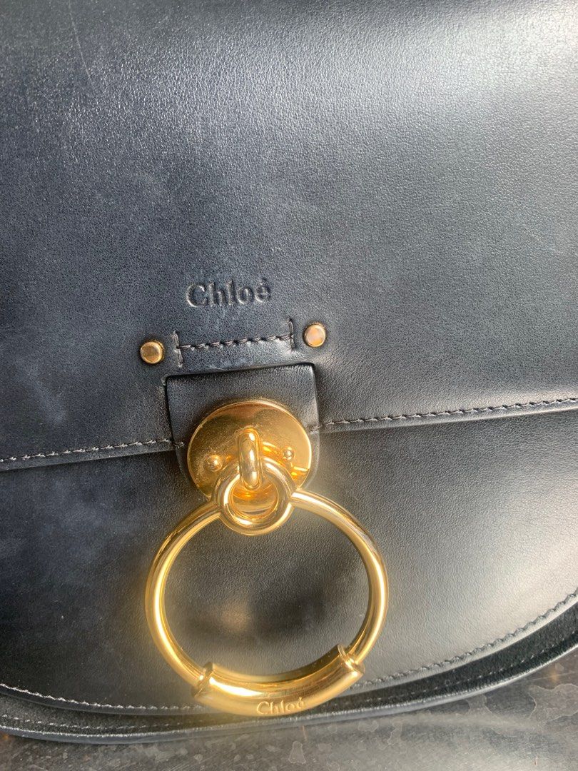Chloe black shoulder outlet bag