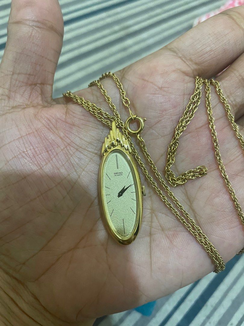 SEIKO necklace watch Vintage, Luxury, Watches on Carousell