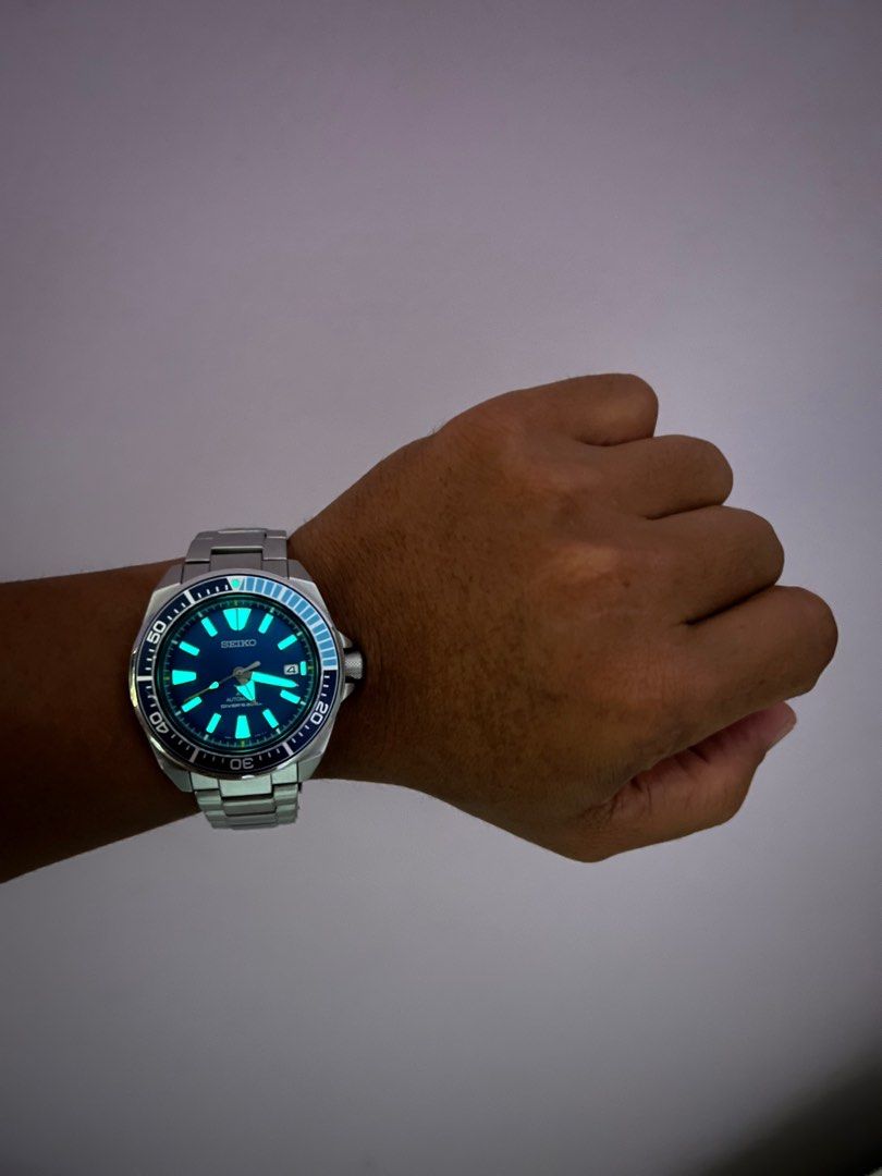Seiko samurai blue lagoon limited edition, Men's Fashion, Watches &  Accessories, Watches on Carousell