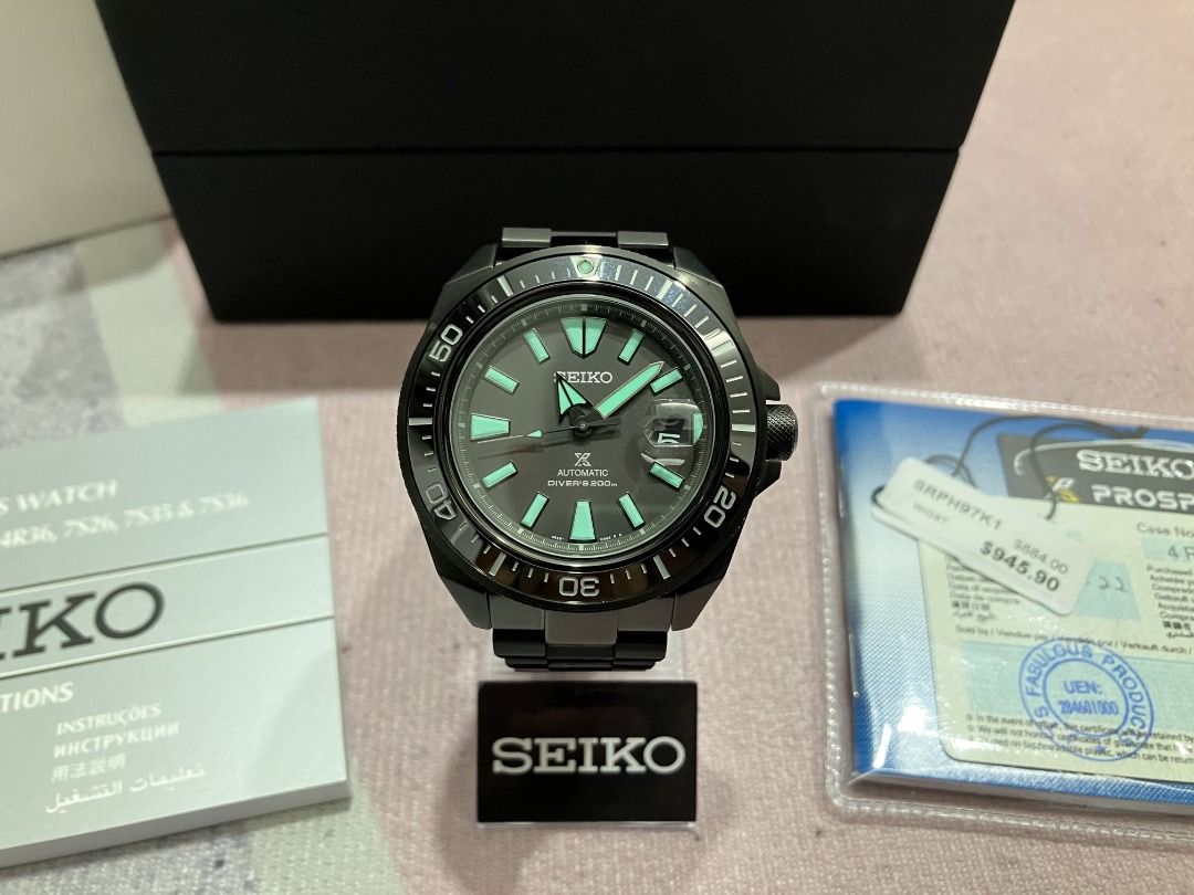 Seiko SRPH97K1 Black King Samurai Night Vision Limited Edition, Men's  Fashion, Watches & Accessories, Watches on Carousell