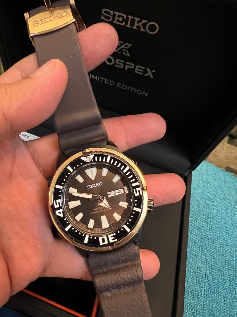 Seiko Tuna Gold Fin Limited Edition, Men's Fashion, Watches & Accessories,  Watches on Carousell