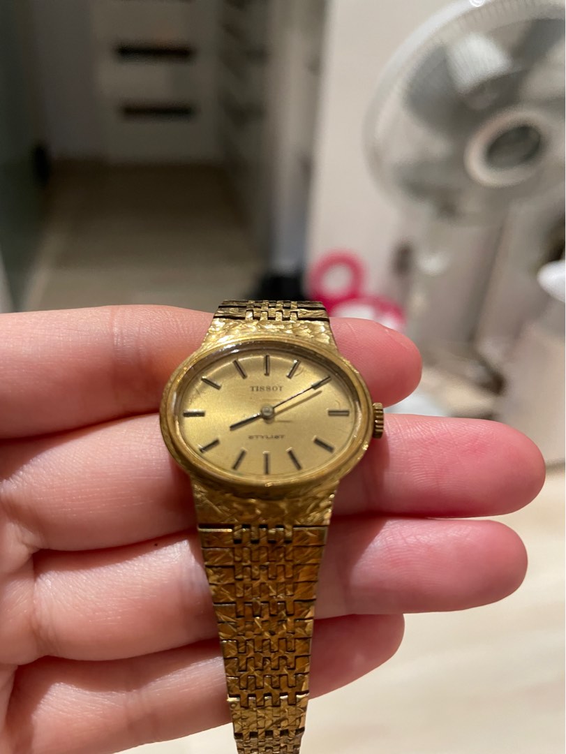 Tissot stylist ladies new arrivals watch gold