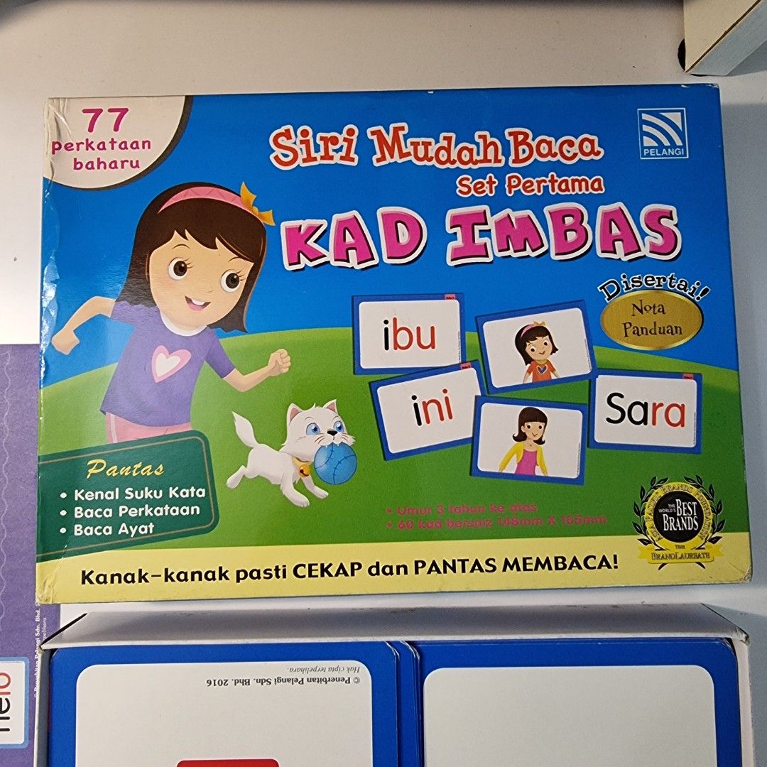 Siri Mudah Baca Kad Imbas Set Pertama Budak Kids Children Flash Card