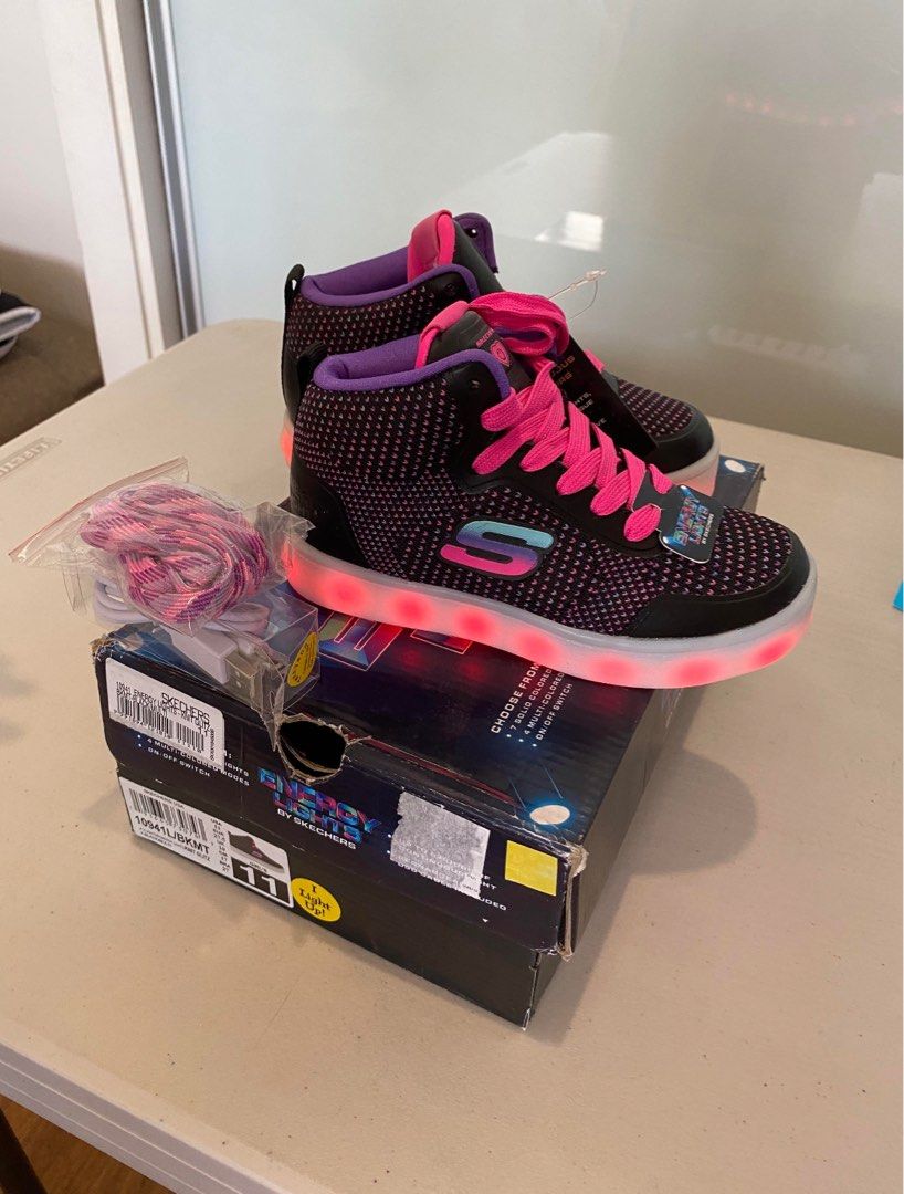 Skechers Energy Lights Shoes Rechargeable US 11 Men s Fashion Footwear Sneakers on Carousell