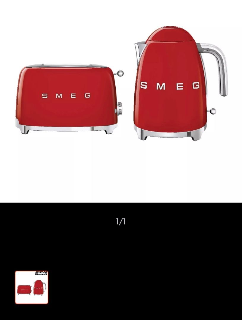 SMEG red , with box, not opened, TV & Home Appliances, Kitchen