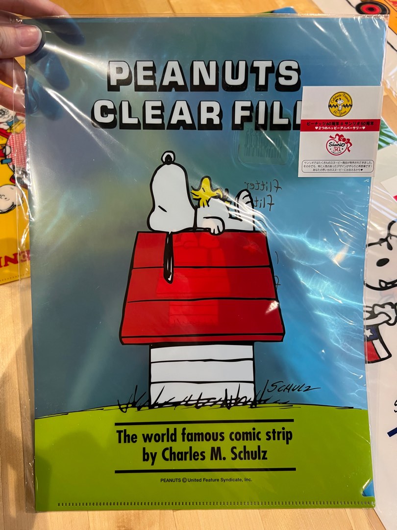 Snoopy Peanuts L-Shape Folder, Hobbies & Toys, Stationery & Craft, Stationery & School Supplies ...