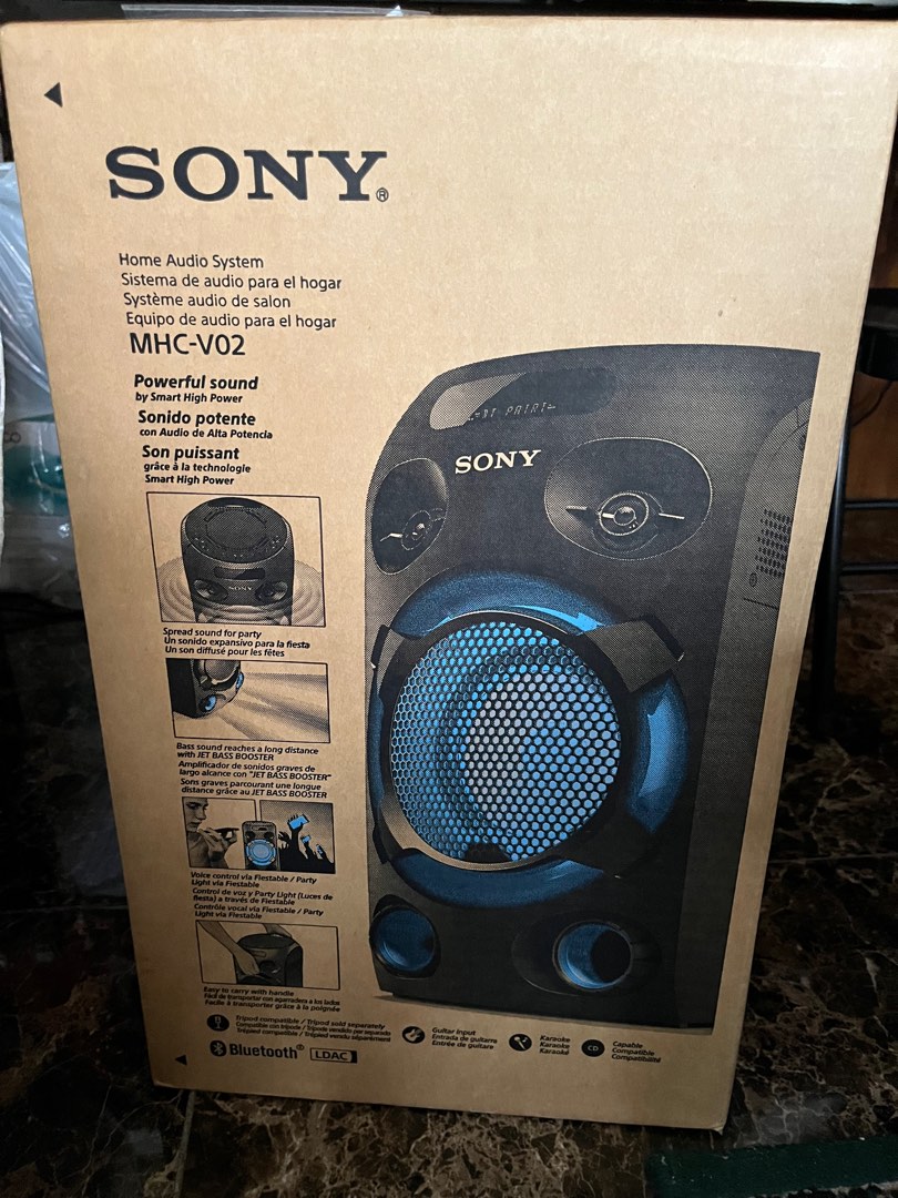 Sony MHC-V02 Home Audio System With Bluetooth Technology, Audio ...