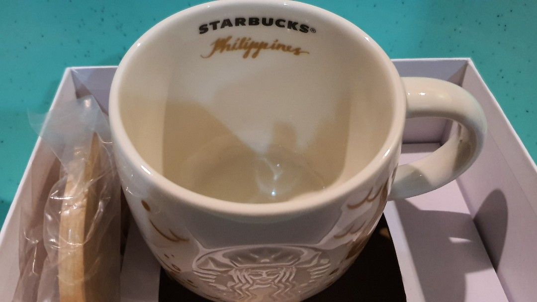 Starbucks 21st anniversary mug (Category: Everything Else Others) located in Quezon City. Submitted by TheHappyTone (Listing ID 1207860281, Image 2). Description: brand new with SKU and box meetup or delivery via grab / lalamove.