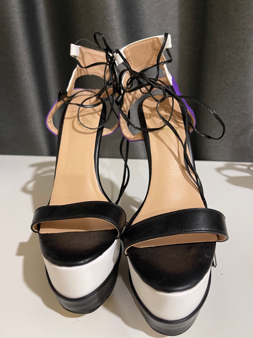 Pleaser CLASSIQUE-01 4 Inch Heel Black Patent Peep Toe Slide – Shoecup.com