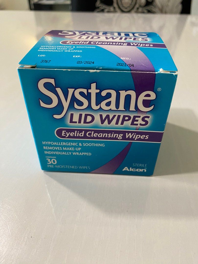 Systane eyelid wipes, Health & Nutrition, Medical Supplies & Tools on