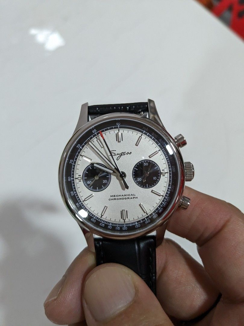 Sugess chronograph mechanical watch, Luxury, Watches on Carousell