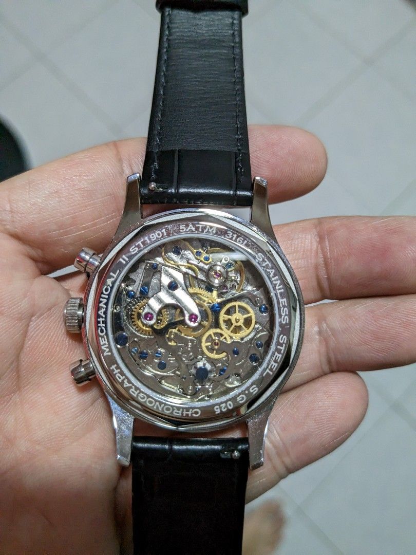 Sugess chronograph mechanical watch, Luxury, Watches on Carousell