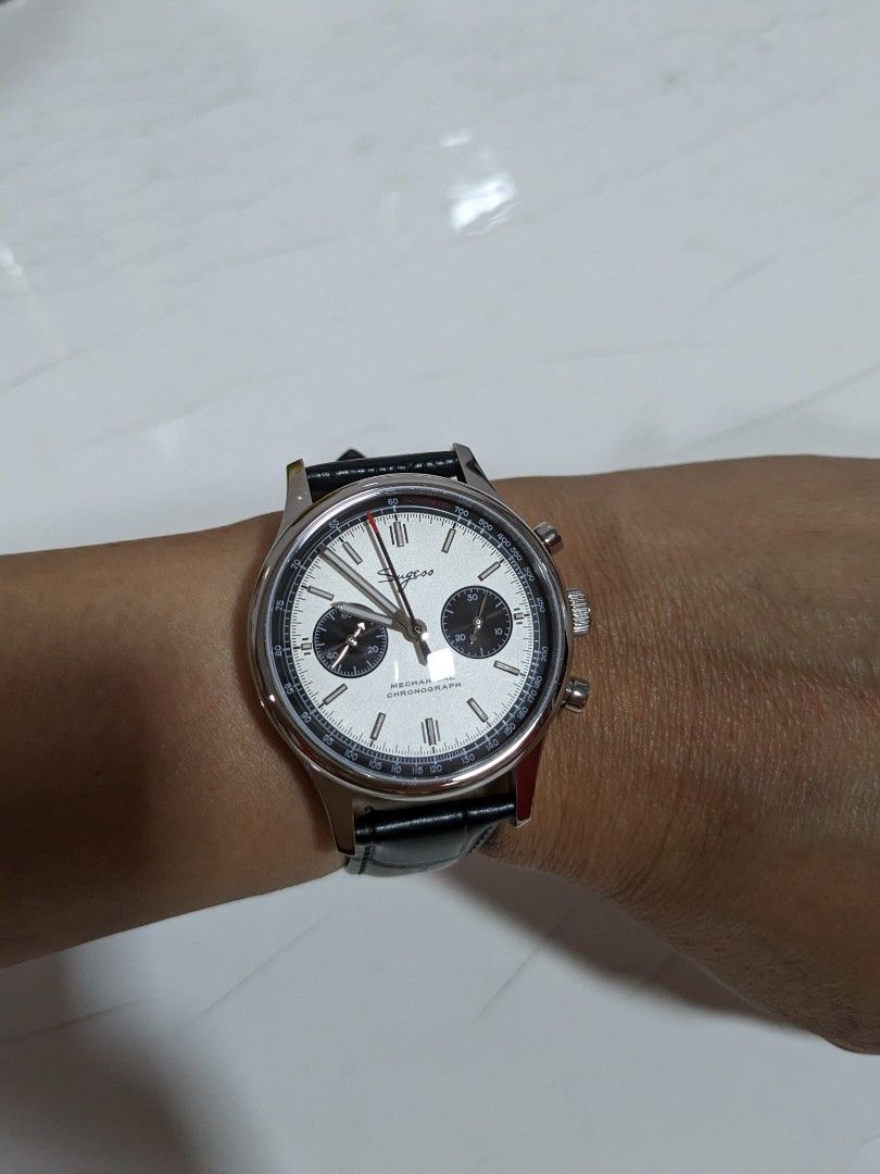 Sugess chronograph mechanical watch, Luxury, Watches on Carousell