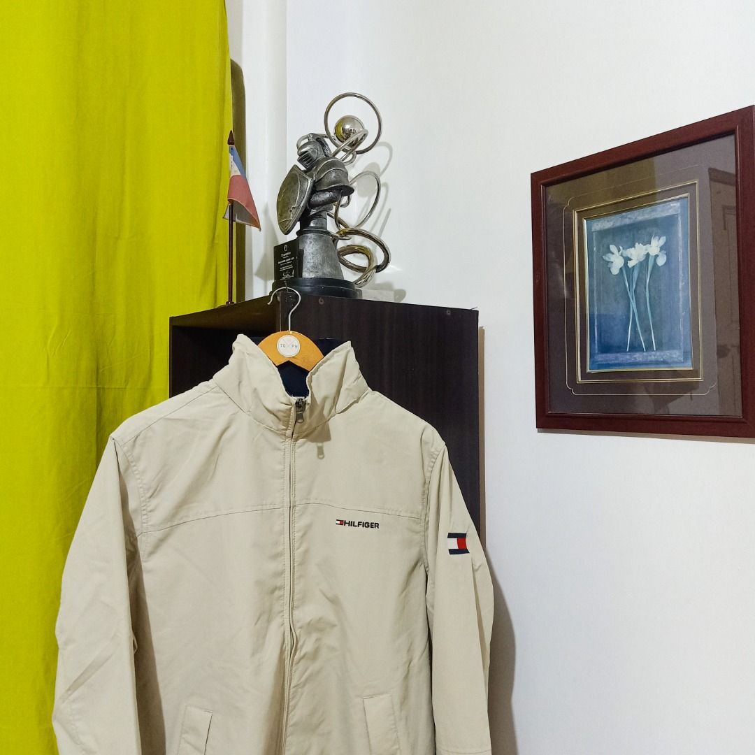 Tommy Hilfiger Beige Yacht Jacket w Packable Hood