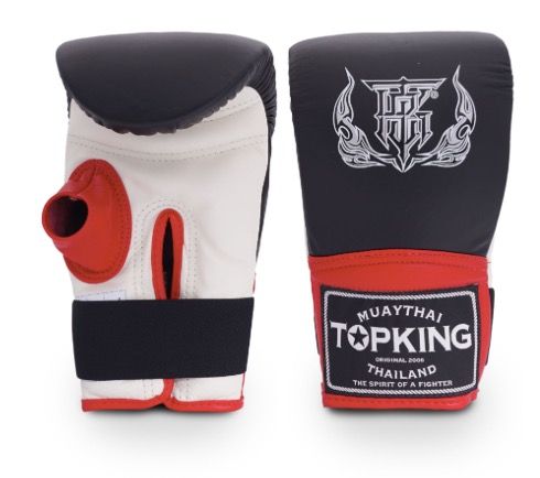 Top King Black Triple Tone Bag Gloves with Open Thumb Size S M L