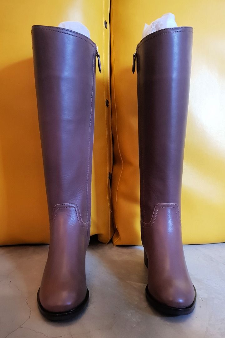 Tory Burch - Fulton Leather Knee-High Boots, Luxury, Sneakers & Footwear on  Carousell