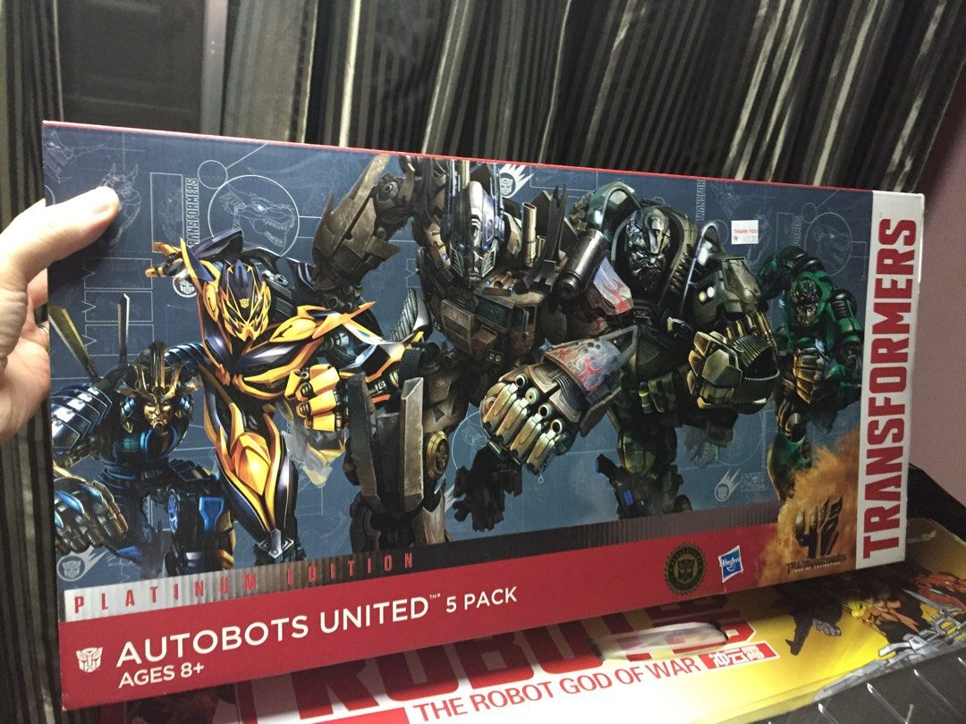 Transformers AOE Autobots United 5 pack Platinum Edition Optimus Prime
