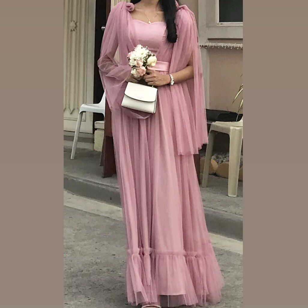 Infinity dress with sales shawl