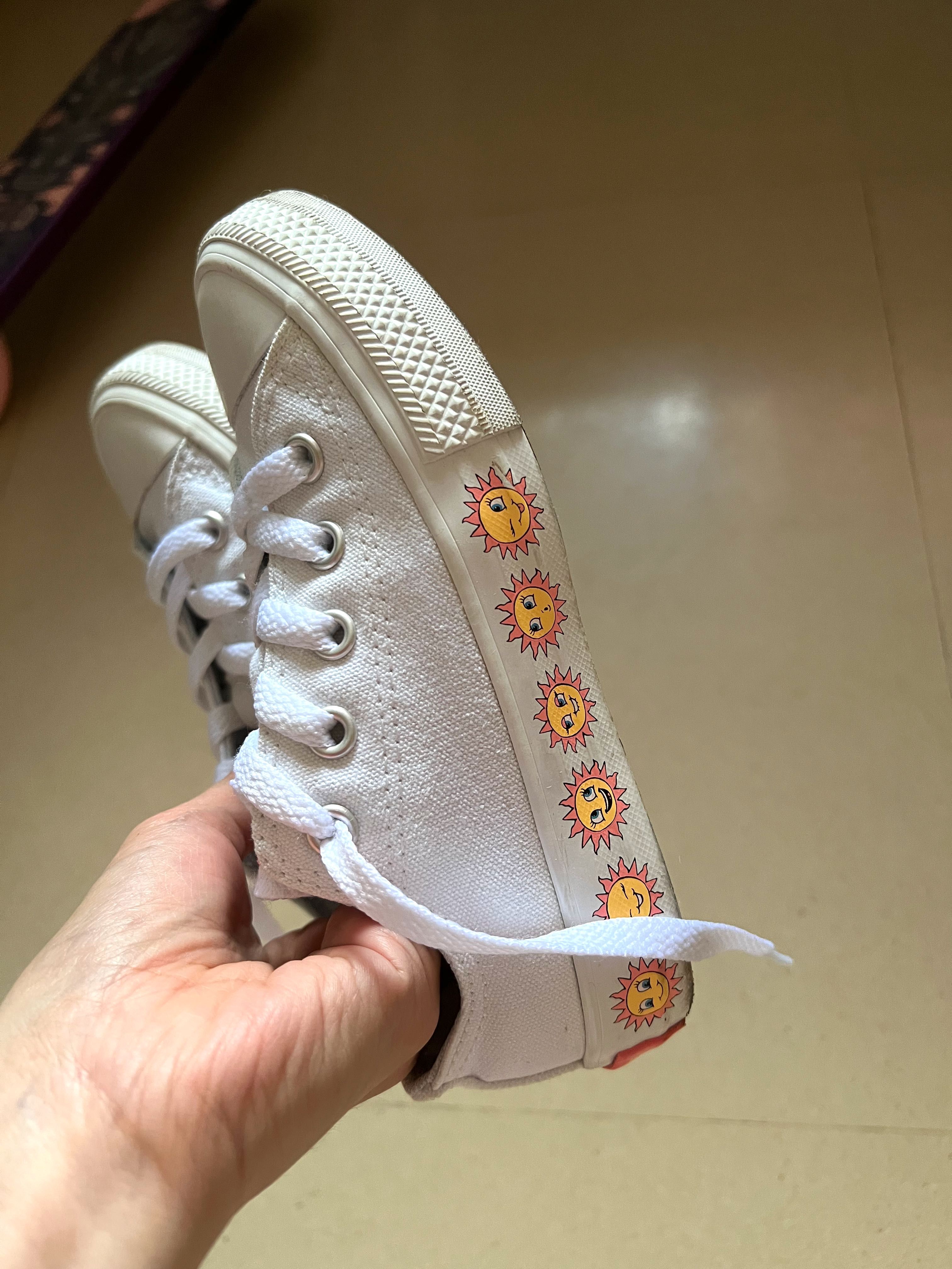Us11 Eu28 Kids converse sneakers chucks chuck taylor shoes white canvas play running shoes like adidas nike crocs native melissa