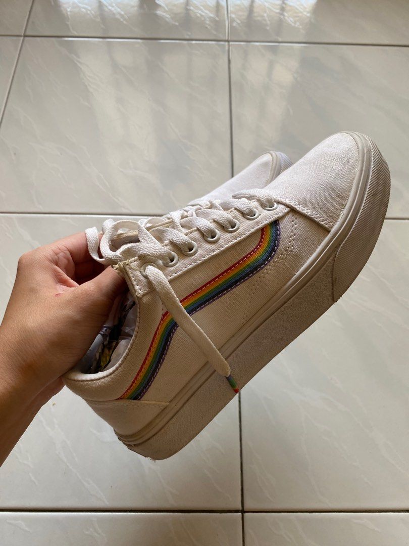 Rainbow vans top limited edition