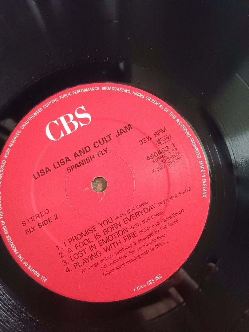 vintage 1987 vinyl LP - Lisa Lisa and The Cult Jam - Spanish ...