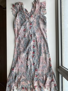 vintage thrifted y2k cottagecore floral patchwork dress 🧺💐☁️