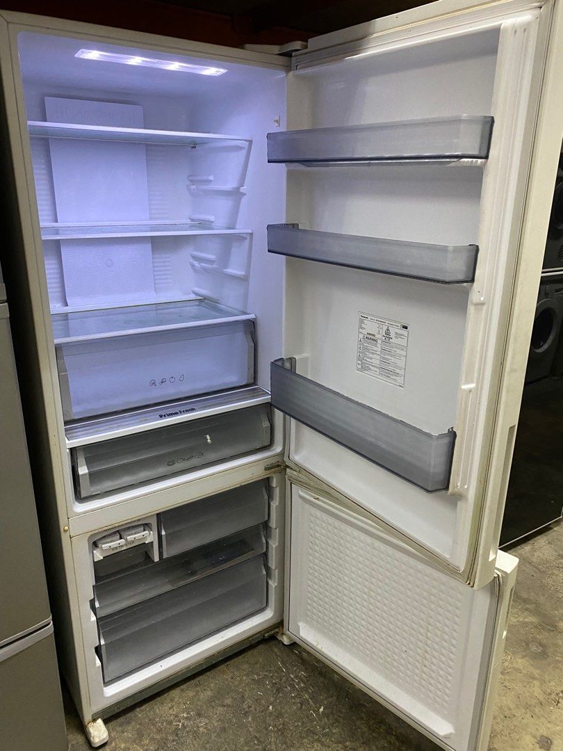 White Panasonic 3Ticks Bottom Freezer Inverter Fridge, 450L, TV & Home