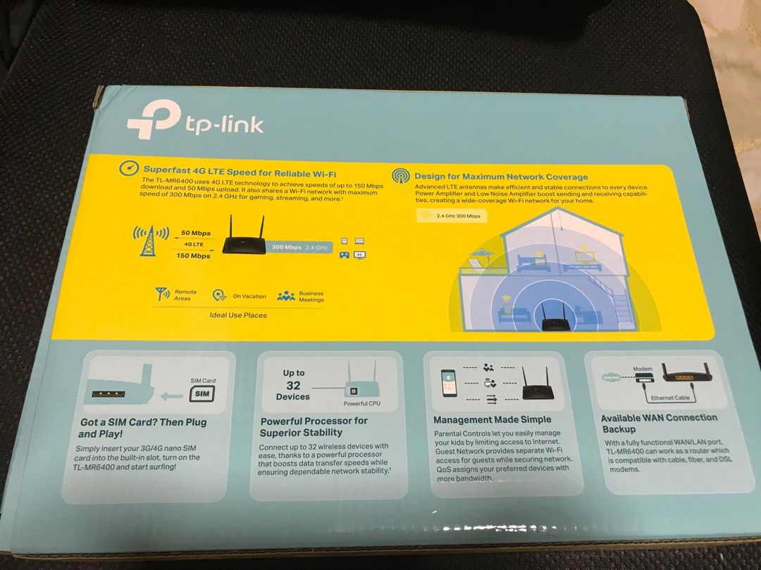 Wifi Router TP link TL MR6400 Computers Tech Office Business wifi-router-tp-link-tl-mr6400-computers-tech-office-business