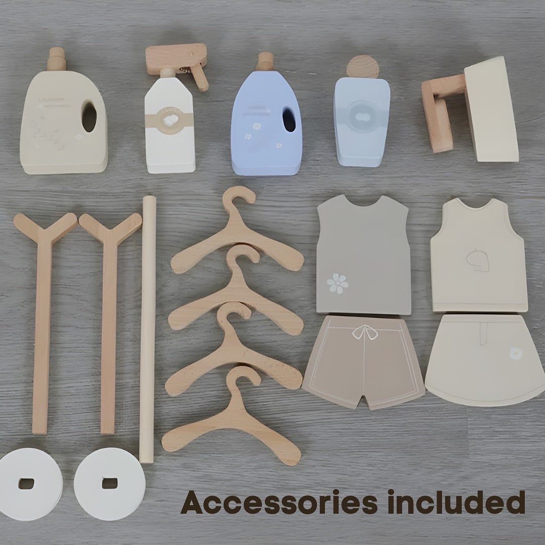 Wooden Butter Washing Machine, Hobbies & Toys, Toys & Games on Carousell