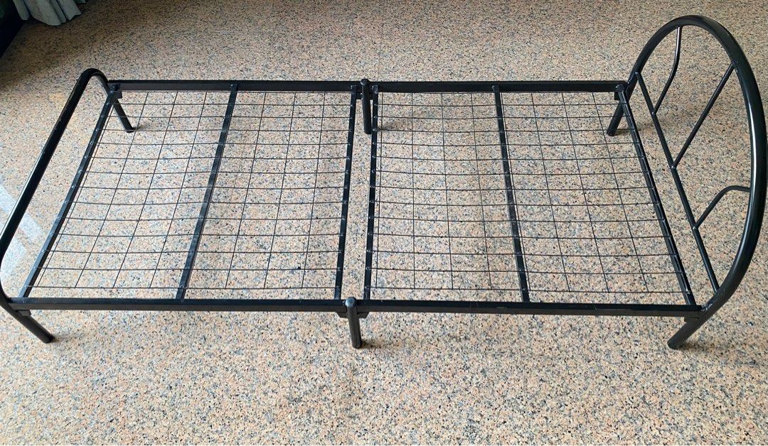 Wrought Iron Single bed frame, Furniture & Home Living, Furniture, Bed