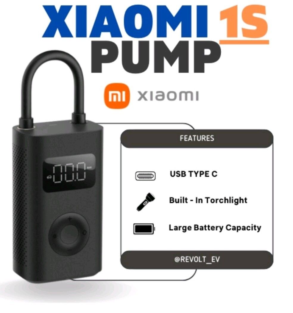 Xiaomi Air Pump 1S, Sports Equipment, Bicycles & Parts, Parts ...
