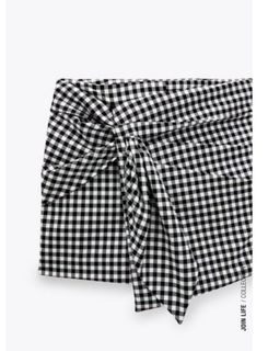 Zara Checkered Gingham style Skort