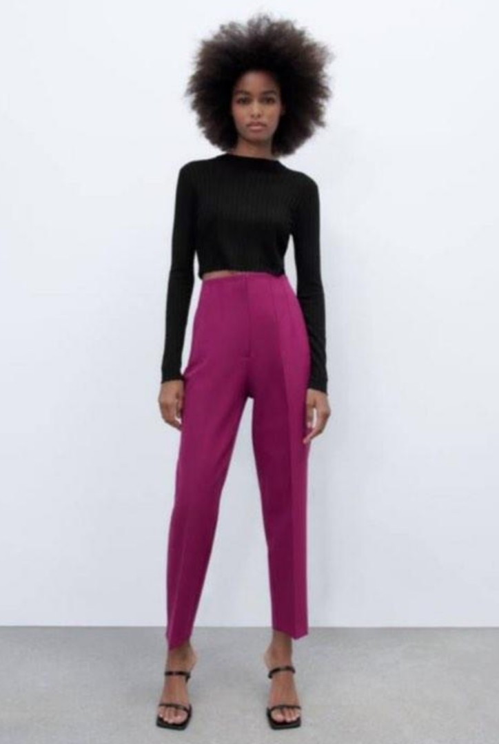 Zara highwaisted trouser pant, Women's Fashion, Bottoms, Other