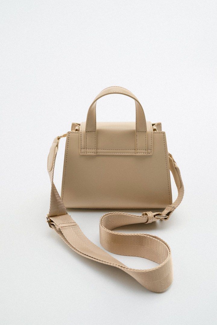 Zara Mini City Bag In Beige