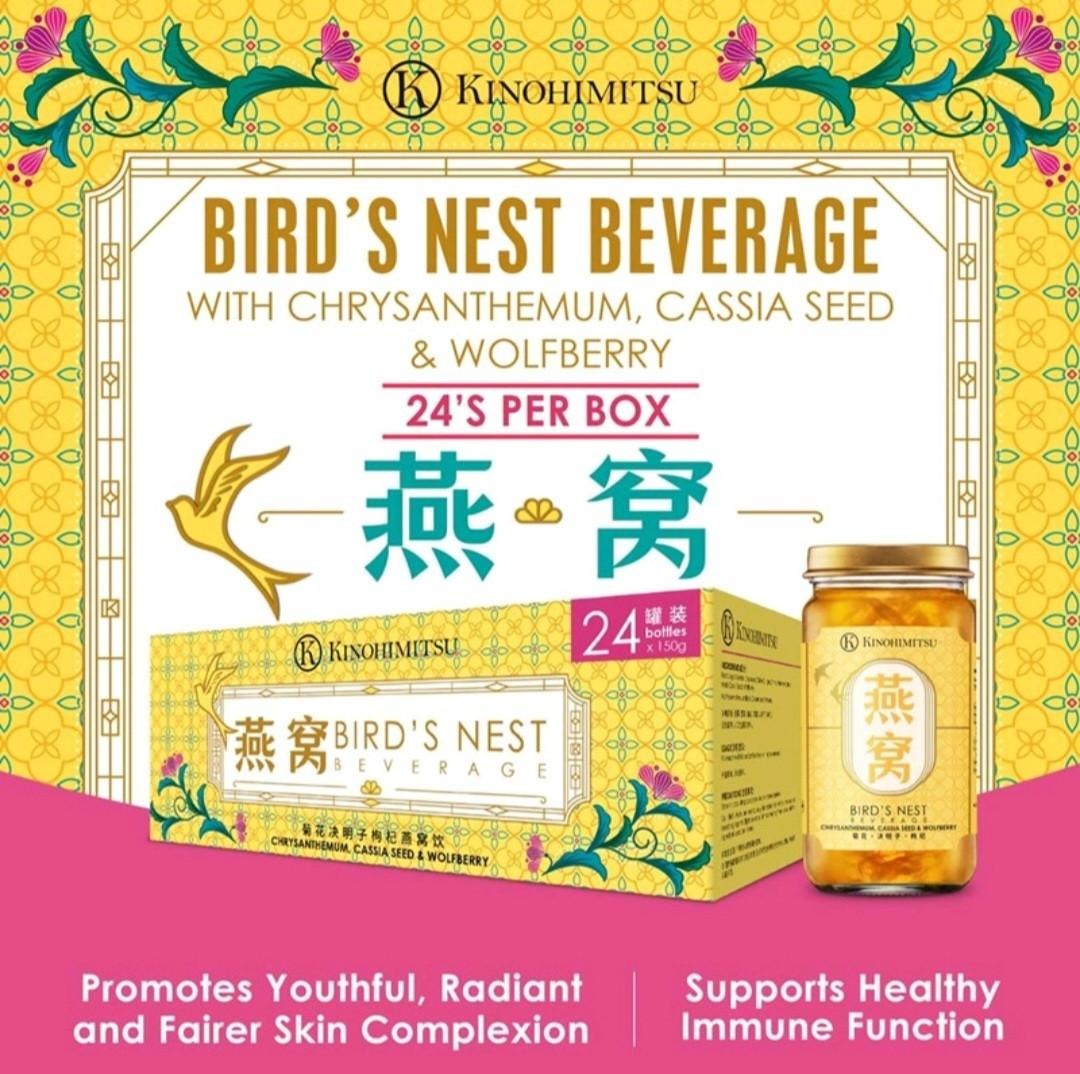 [150ml x 24 bottles] Kinohimitsu Bird Nest with Chrysanthemum Cassia