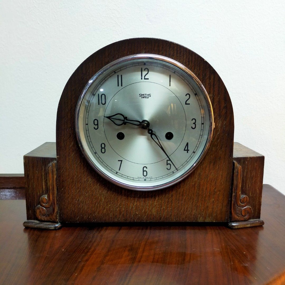 1930s Smiths Enfield Striking Mantel Clock, Furniture & Home Living