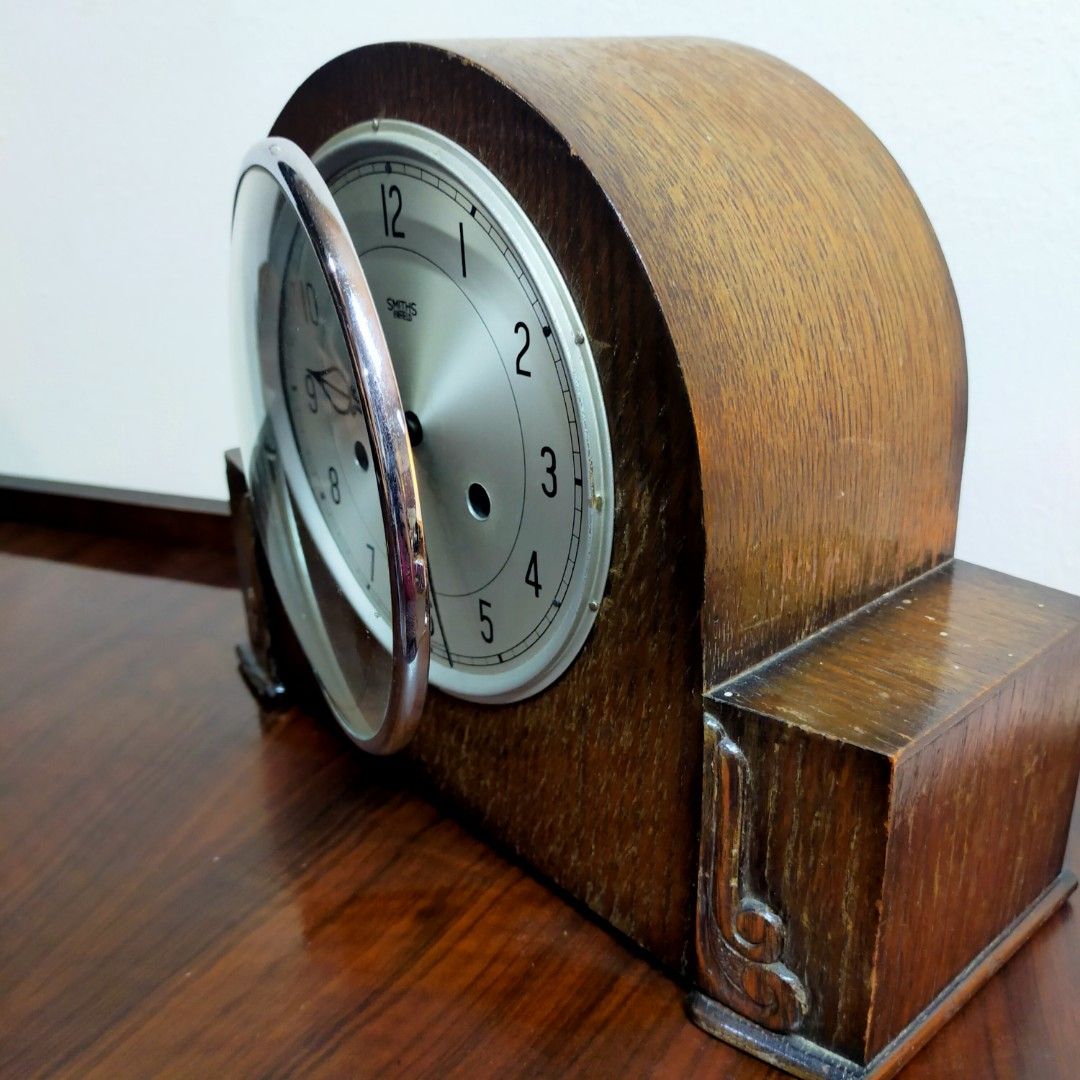 1930s Smiths Enfield Striking Mantel Clock, Furniture & Home Living