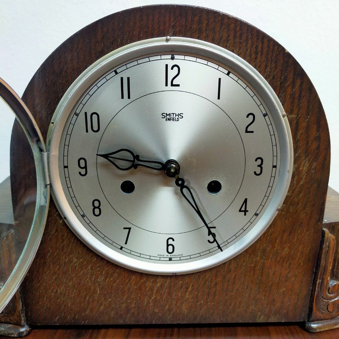 1930s Smiths Enfield Striking Mantel Clock, Furniture & Home Living