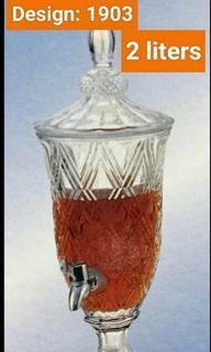 2L Juice Beverage Glass Jar Clear Glass Juice Dispenser Water Pitcher