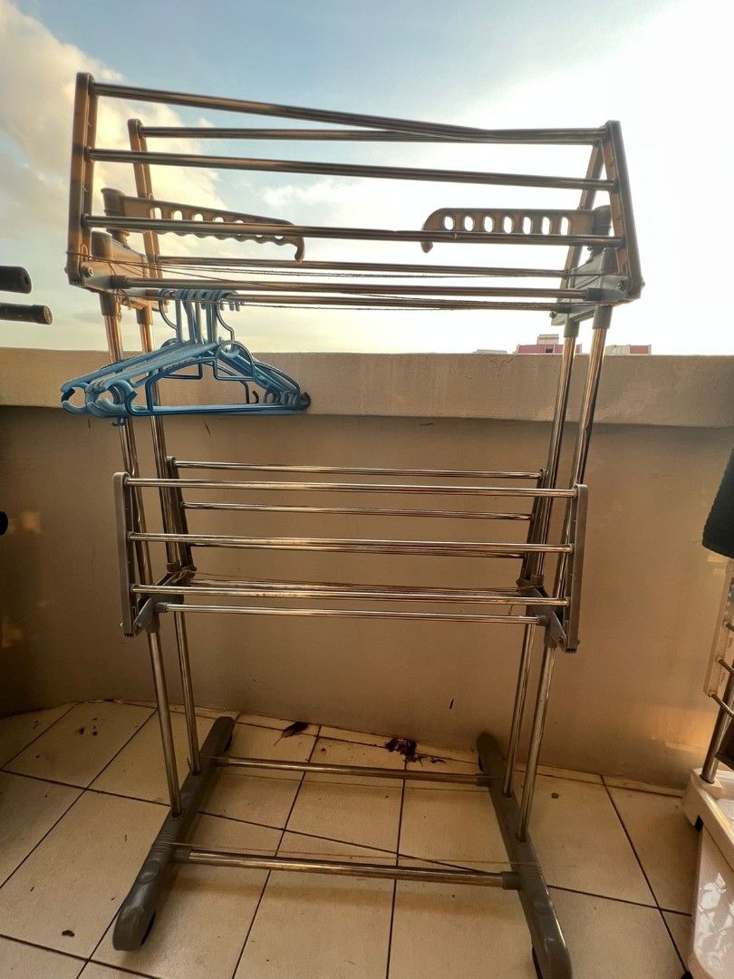3 layer cloth drying rack, Furniture & Home Living, Home Improvement