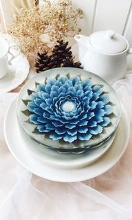 6 Inch Large Peony Floral Artisanal Customised Jelly Cake