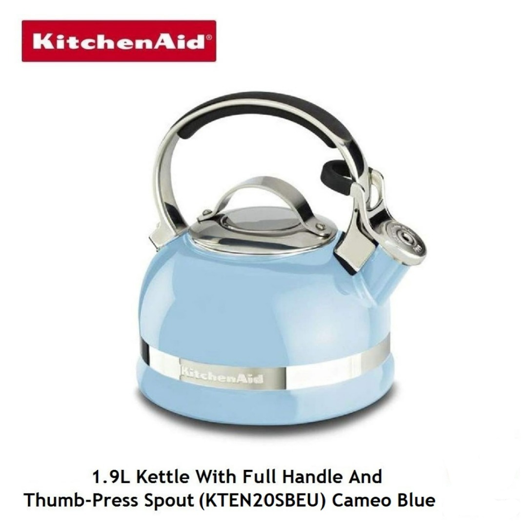80s Retro Enamel 1.9L KitchenAid Kettle Collectible Stove Top Kettle