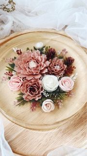 8 inch Rustic Bouquet Floral Artisanal Customised Jelly Cake