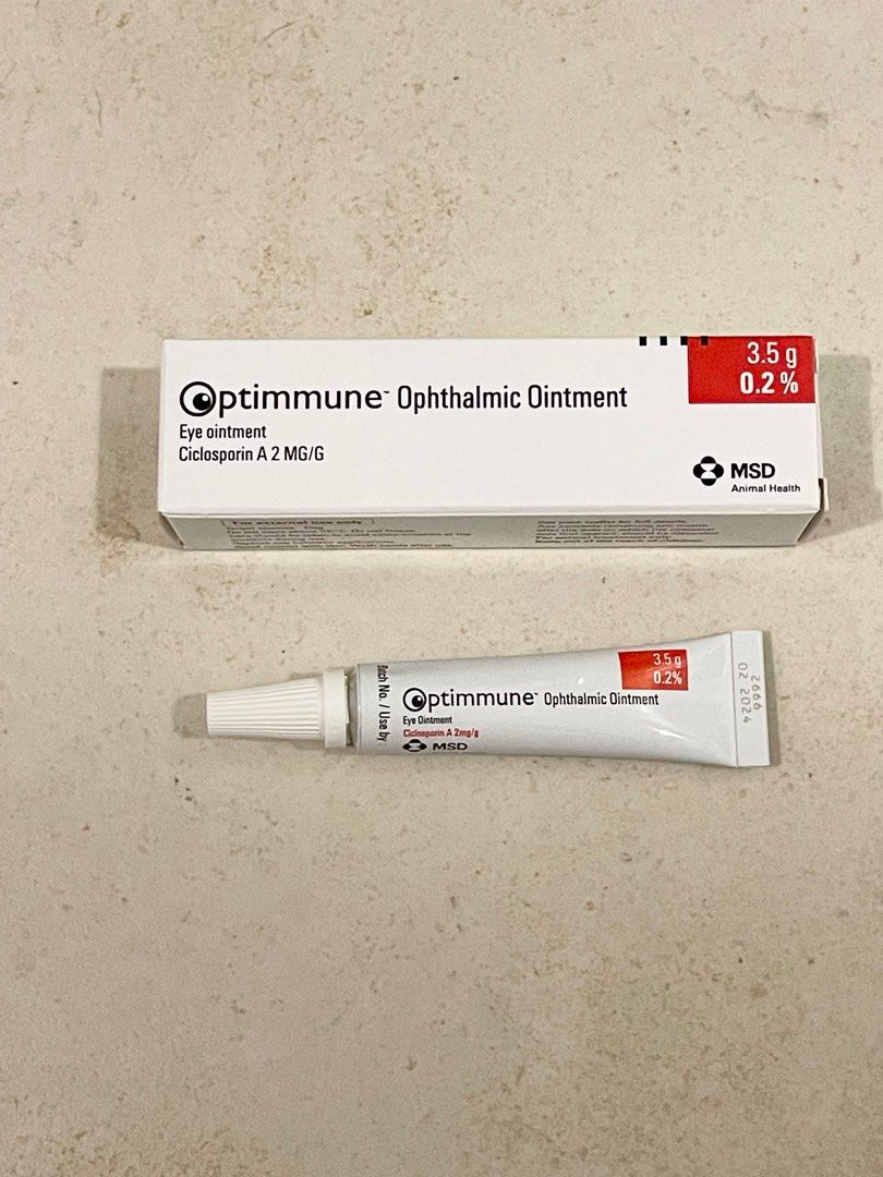 全新 Optimmune Ophthalmic Ointment 舒緩 亁眼, 寵物用品, 寵物家品及其他 Carousell