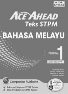 (READY STOCK)ACE AHEAD TEKS STPM BAHASA MELAYU PENGGAL 1