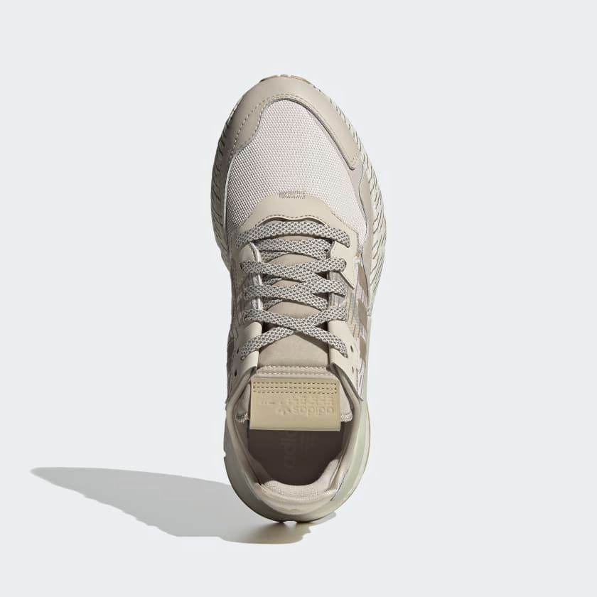 Adidas nite jogger beige off white top
