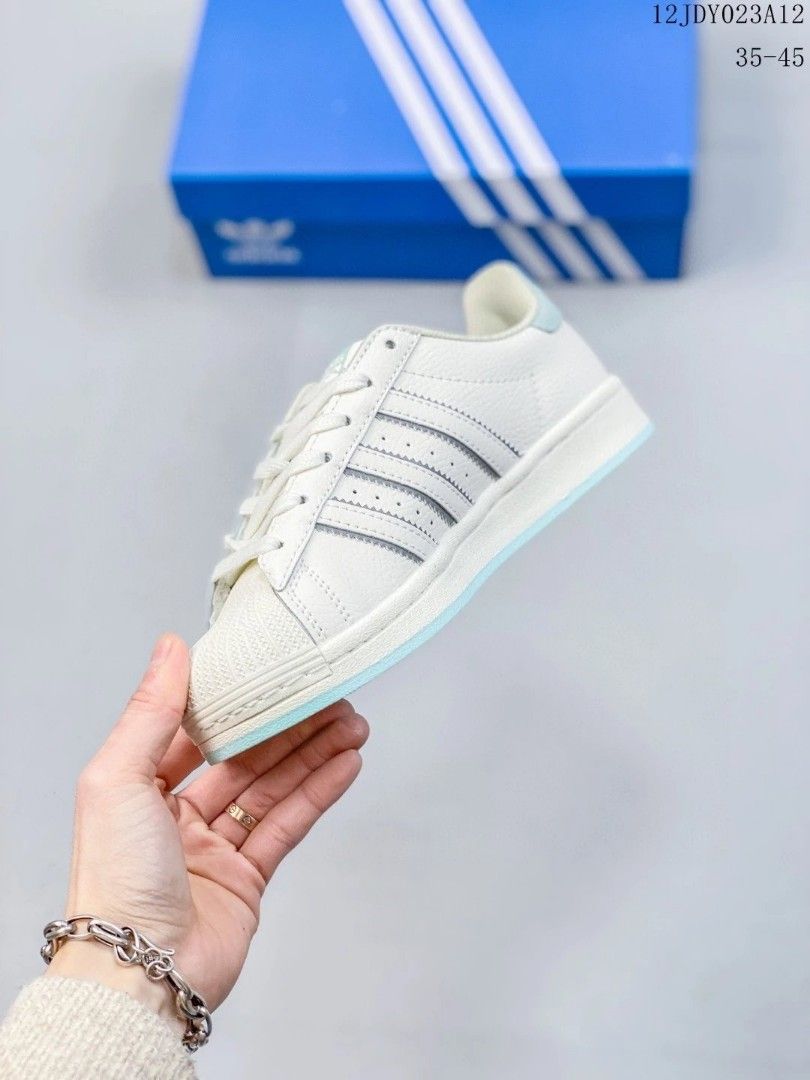 Superstar white light blue top