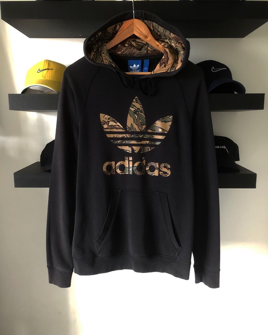 Adidas camo sale trefoil hoodie